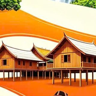 Làng nhà sàn Măng Đen